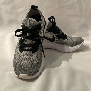 Gray Nike Epic React Flyknit Running Shoes